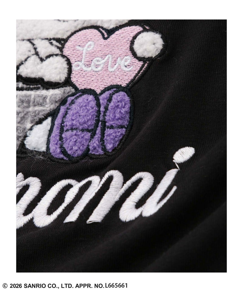 サンリオキャラクターズ クロミ 長袖Tシャツ モチーフ刺繍 キッズ メール便 対応商品商品画像-7