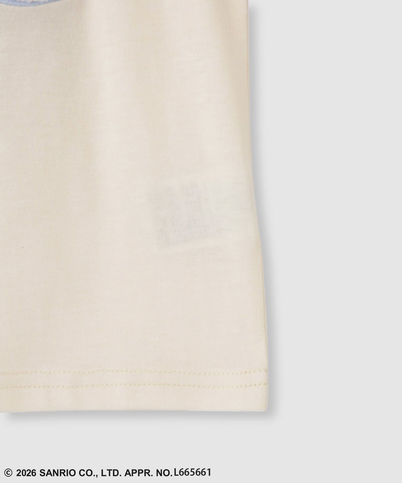 サンリオキャラクターズ シナモロール 長袖Tシャツ モチーフ刺繍 キッズ メール便 対応商品商品画像-6