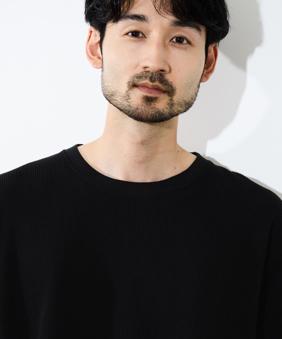 NAVY BCIコットン リラックスフィット ワッフル半袖Tシャツ メンズ メール便 対応商品