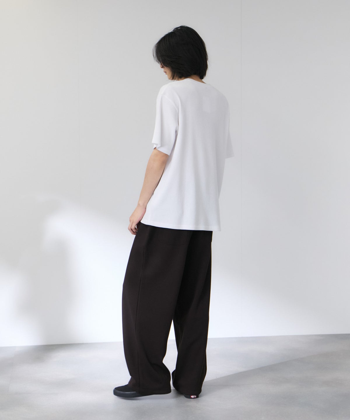 NAVY BCIコットン リラックスフィット ワッフル半袖Tシャツ メンズ メール便 対応商品