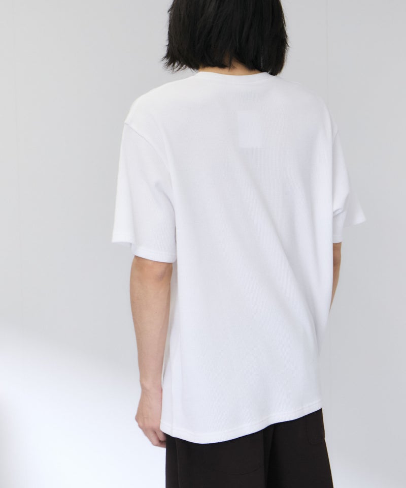 NAVY BCIコットン リラックスフィット ワッフル半袖Tシャツ メンズ メール便 対応商品商品画像-19