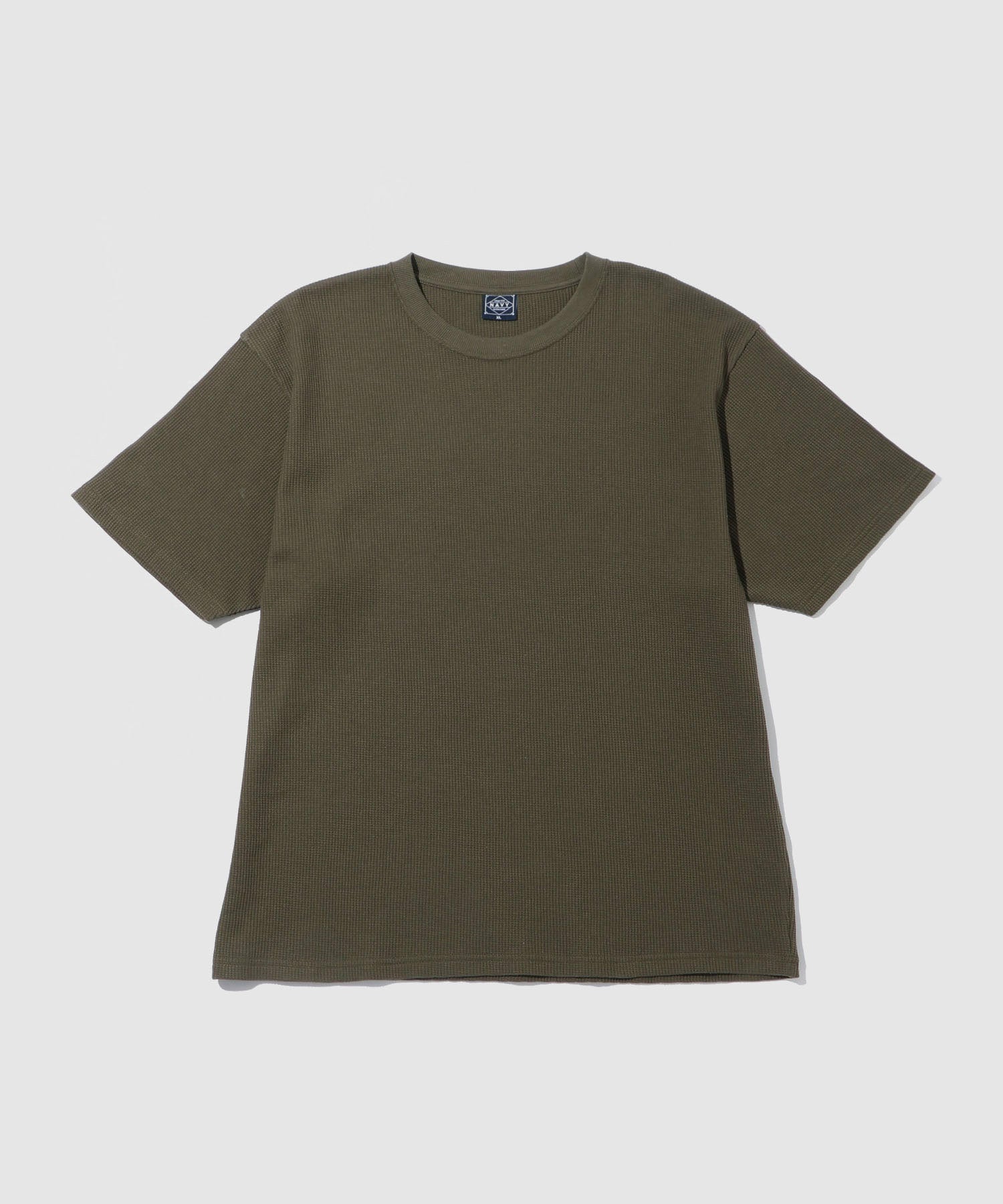 NAVY BCIコットン リラックスフィット ワッフル半袖Tシャツ メンズ