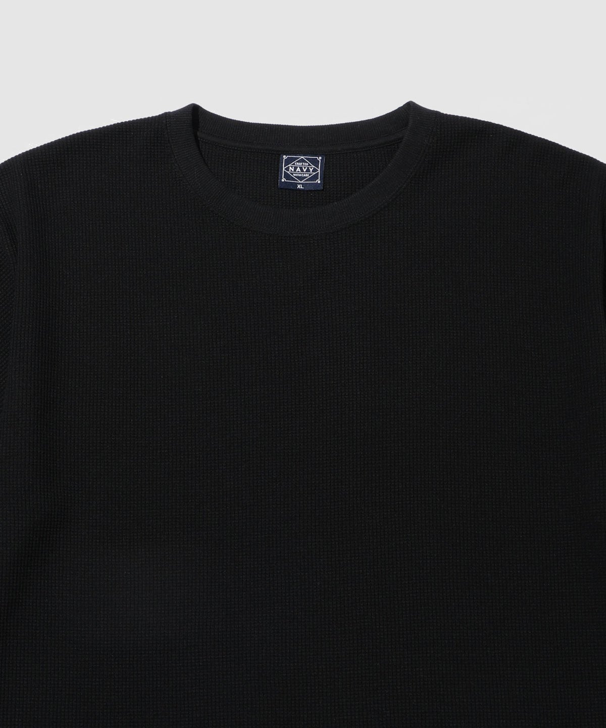 NAVY BCIコットン リラックスフィット ワッフル半袖Tシャツ メンズ メール便 対応商品