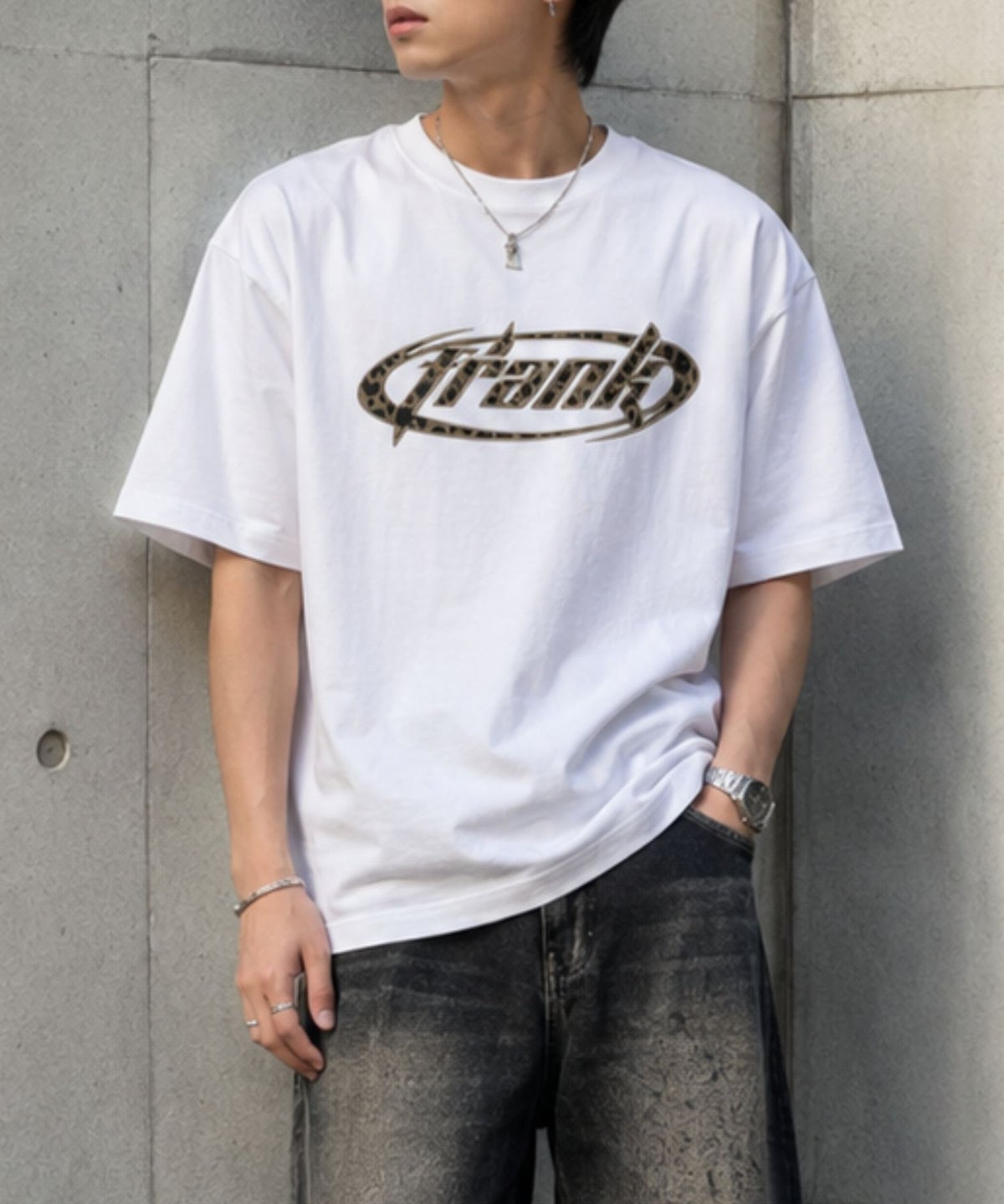 NAVY 布帛ロゴルーズTシャツ メンズ メール便 対応商品