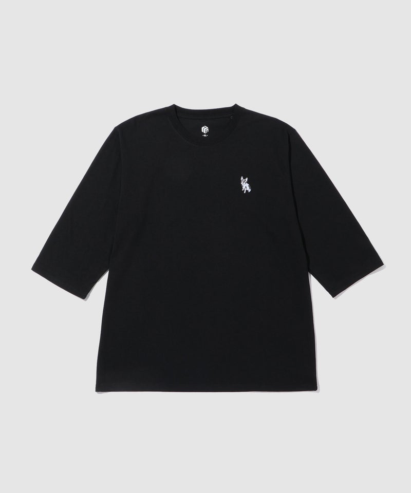 T-GRAPHICS ワンポイント刺繍7分袖Tシャツ メンズ商品画像-3