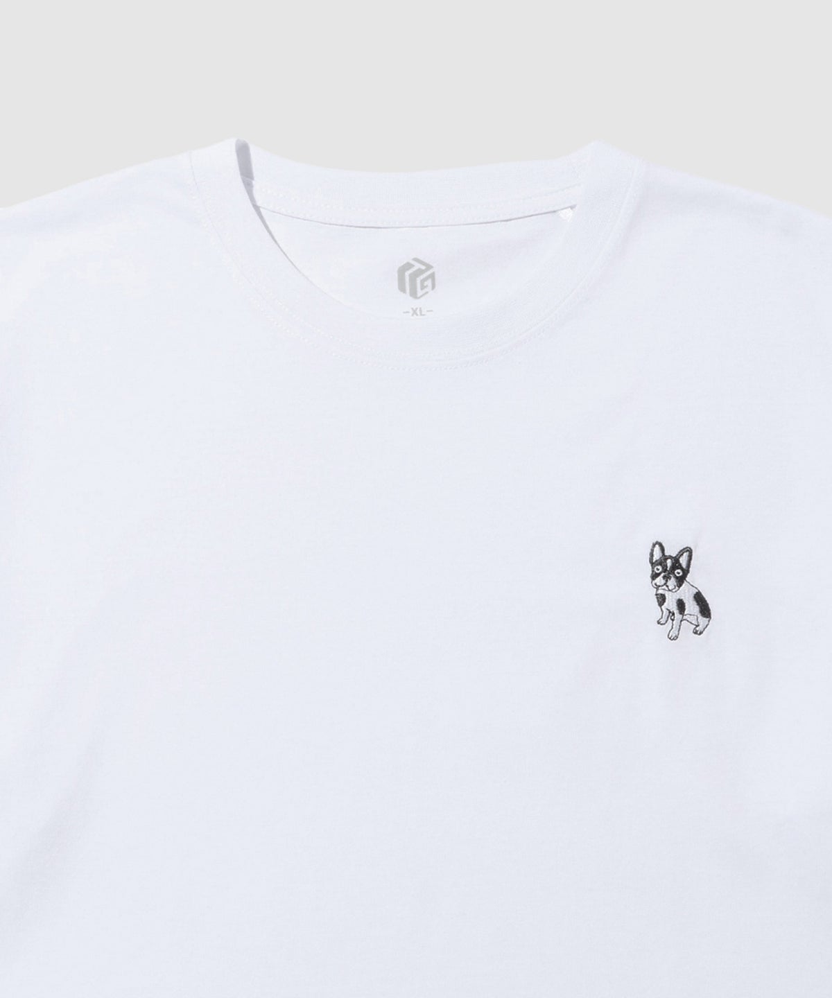 T-GRAPHICS ワンポイント刺繍7分袖Tシャツ メンズ