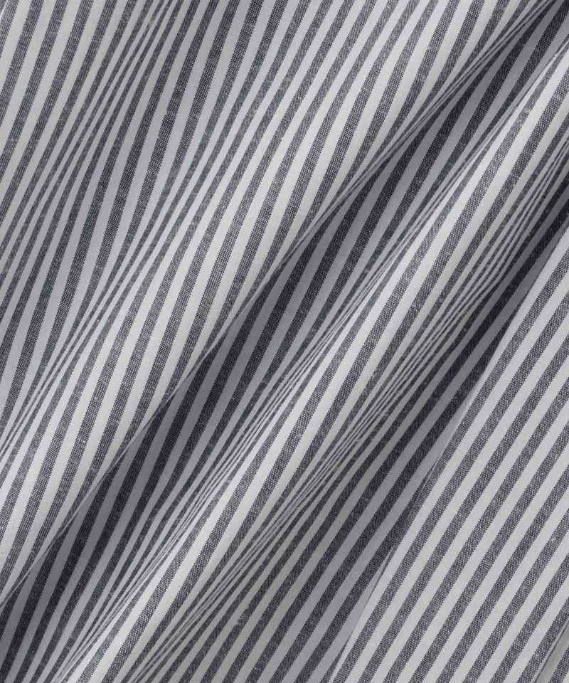 NAVY リネンブレンド バンドカラールーズシャツ レディース商品画像-19