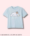 サンリオキャラクターズ シナモロール スパンコールTシャツ キッズ メール便 対応商品商品サムネイル-1