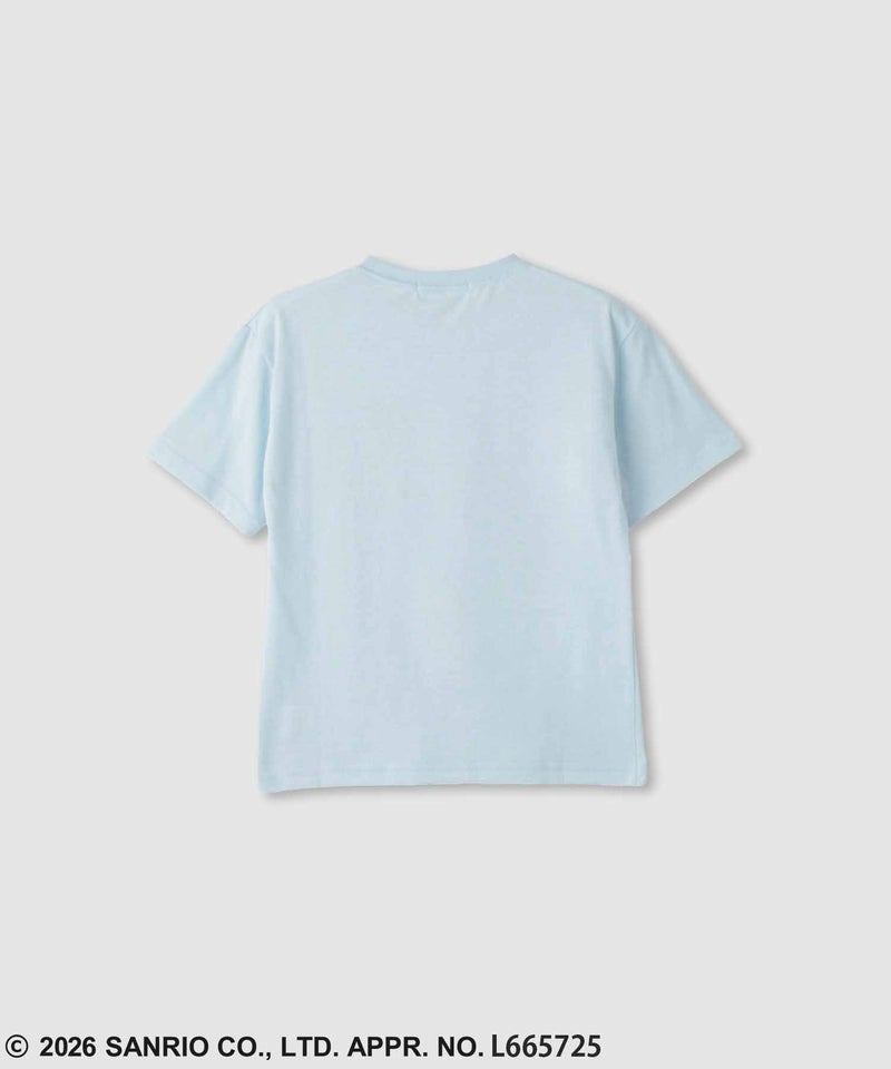 サンリオキャラクターズ シナモロール スパンコールTシャツ キッズ メール便 対応商品商品画像-3