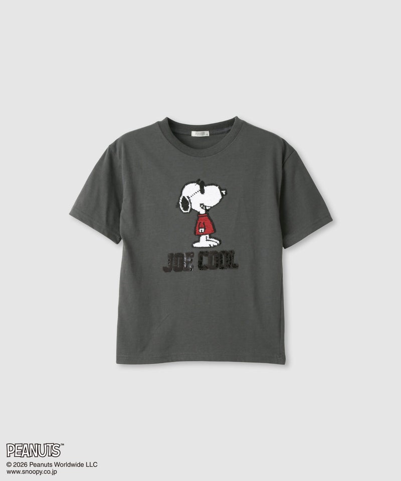 PEANUTS SNOOPY スパンコールTシャツ キッズ メール便 対応商品商品画像-1