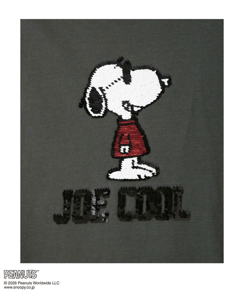 PEANUTS SNOOPY スパンコールTシャツ キッズ メール便 対応商品商品画像-6