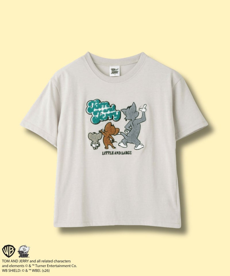 Tom and Jerry サガラ刺繍Tシャツ キッズ メール便 対応商品商品画像-1