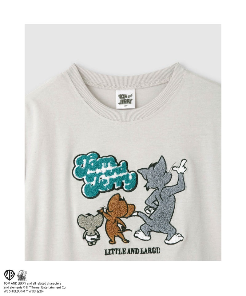 Tom and Jerry サガラ刺繍Tシャツ キッズ メール便 対応商品商品画像-3