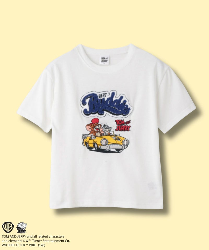 Tom and Jerry サガラ刺繍Tシャツ キッズ メール便 対応商品商品画像-1