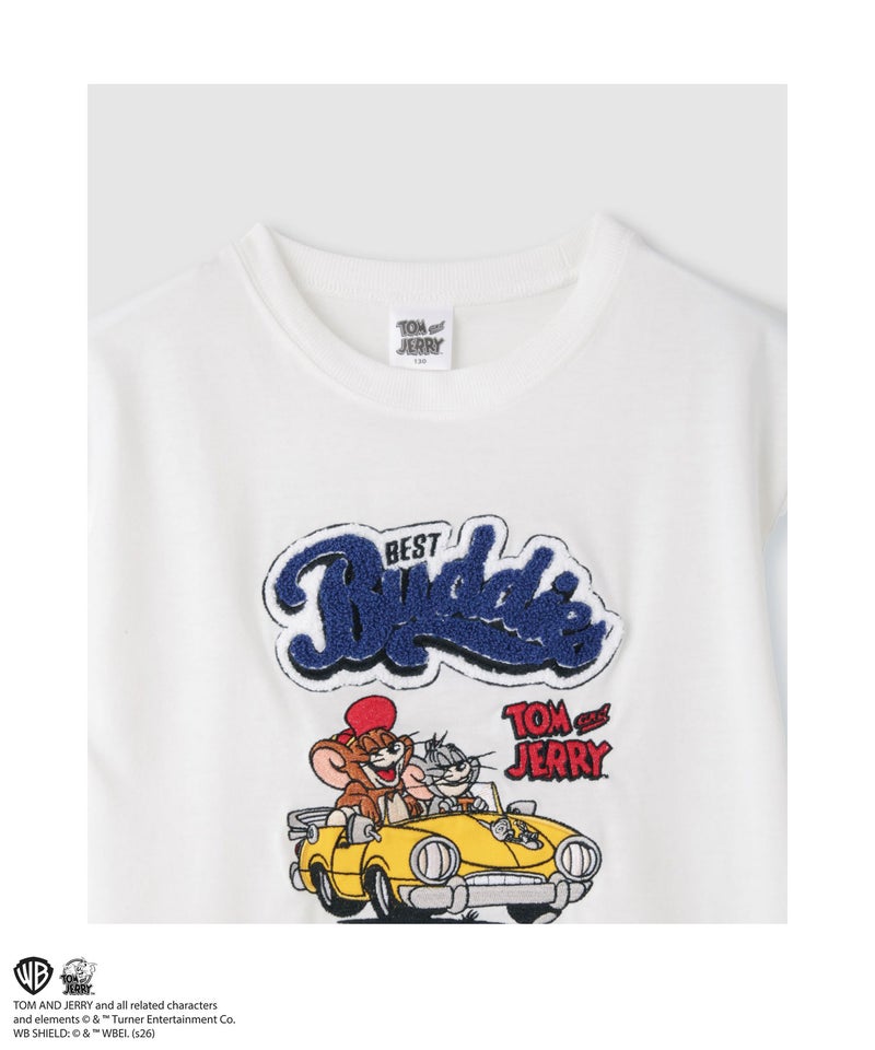 Tom and Jerry サガラ刺繍Tシャツ キッズ メール便 対応商品商品画像-3