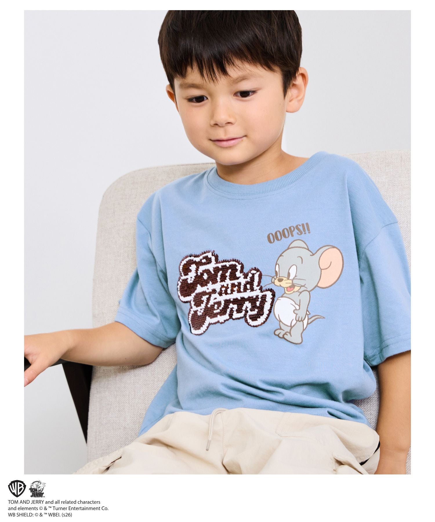 Tom and Jerry スパンコールTシャツ キッズ