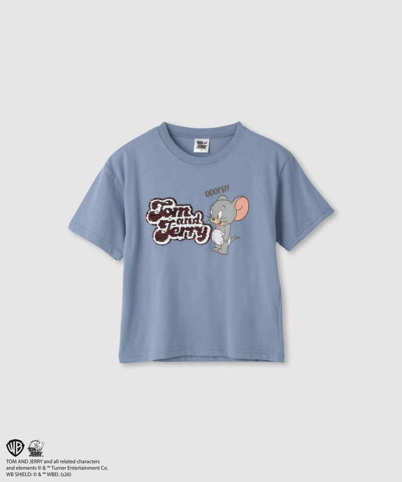 Tom and Jerry スパンコールTシャツ キッズ メール便 対応商品商品画像-1
