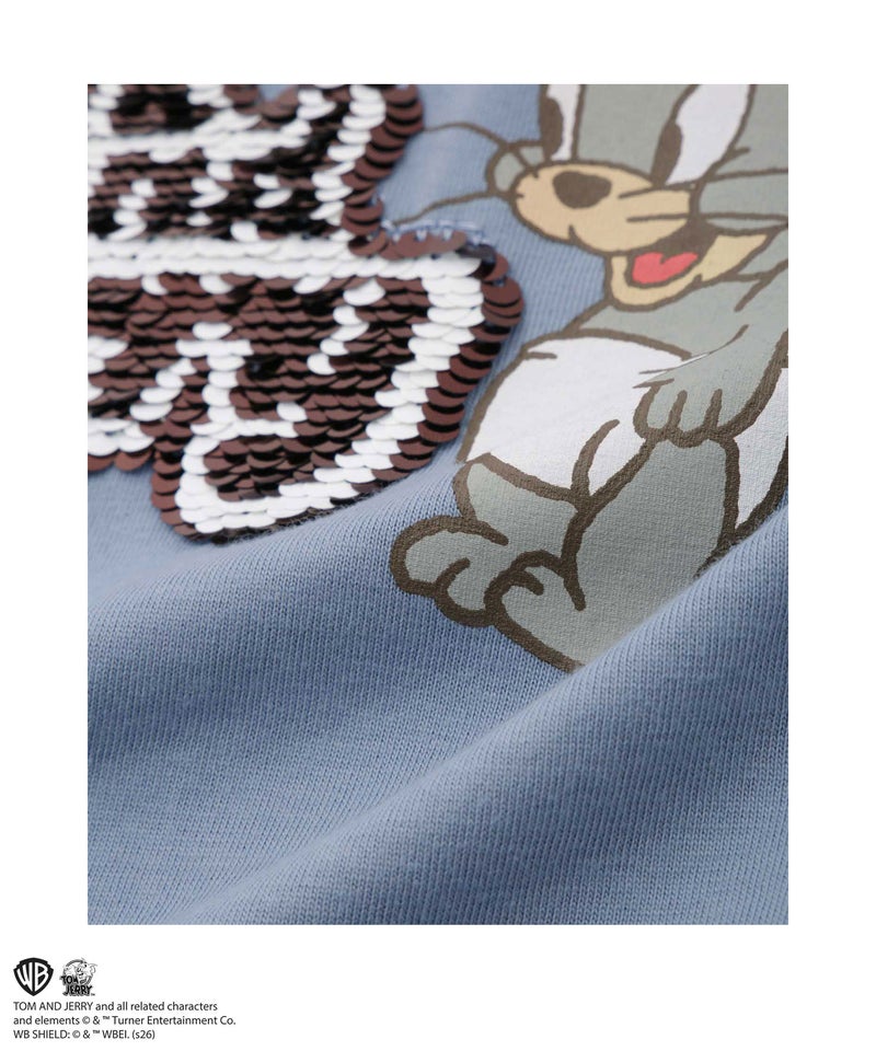 Tom and Jerry スパンコールTシャツ キッズ メール便 対応商品商品画像-8