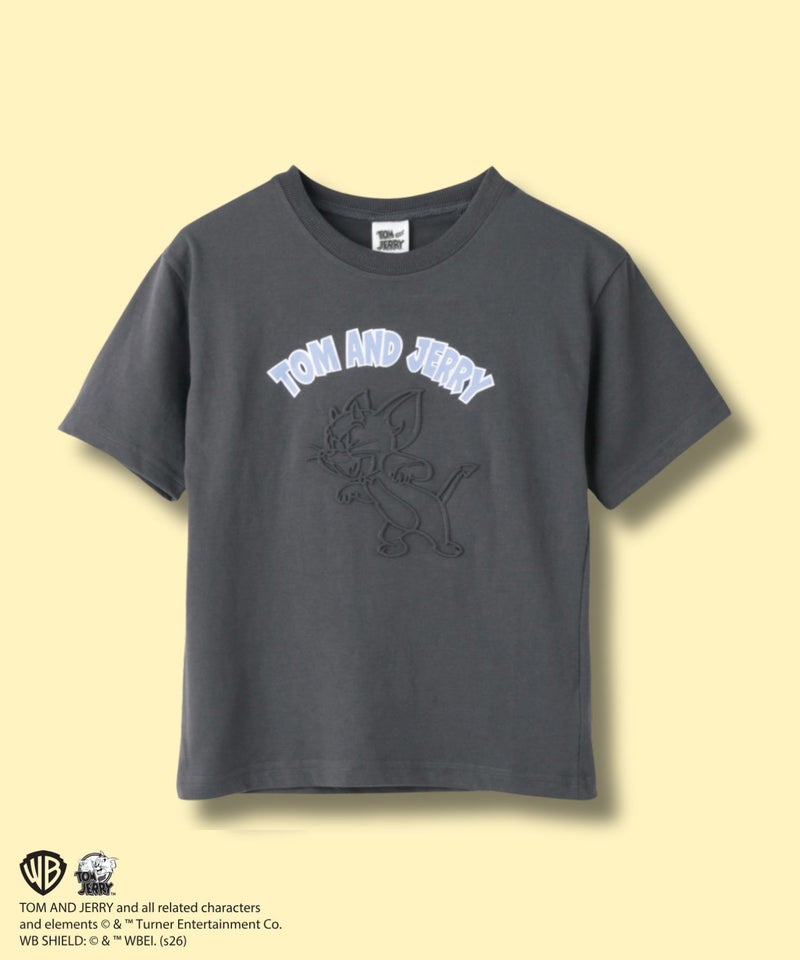 Tom and Jerry エンボス加工Tシャツ キッズ メール便 対応商品商品画像-1
