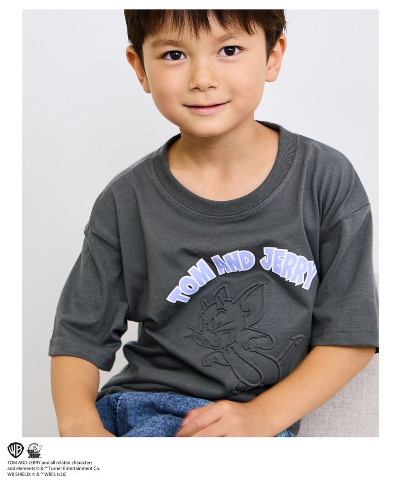 [値下げ]Tom and Jerry エンボス加工Tシャツ キッズ メール便 対応商品商品画像-2