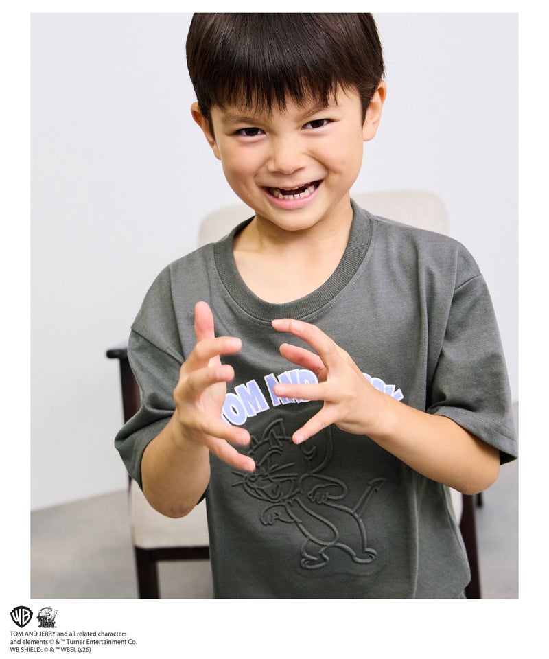 [値下げ]Tom and Jerry エンボス加工Tシャツ キッズ メール便 対応商品商品画像-3