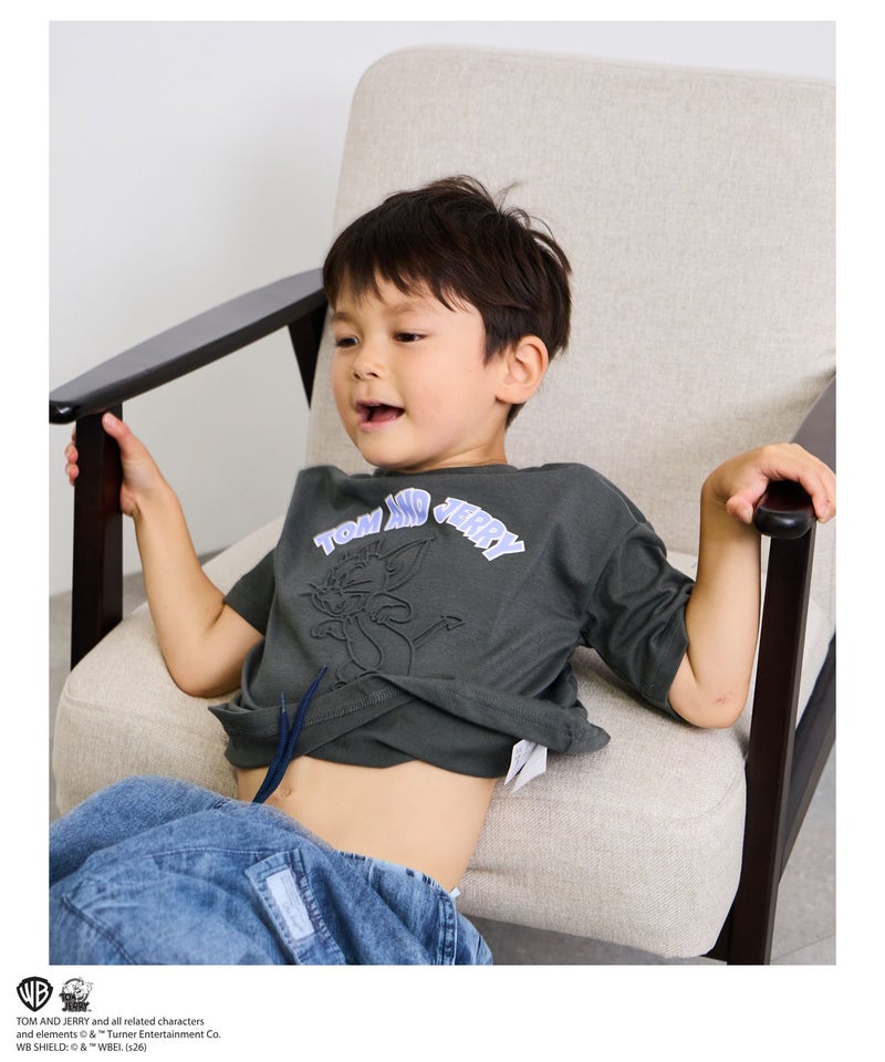 [値下げ]Tom and Jerry エンボス加工Tシャツ キッズ メール便 対応商品商品画像-5