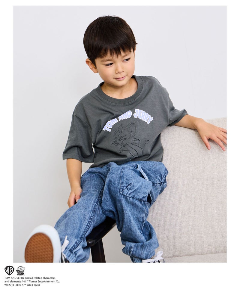 [値下げ]Tom and Jerry エンボス加工Tシャツ キッズ メール便 対応商品商品画像-6