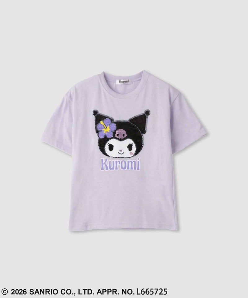 サンリオキャラクターズ クロミ スパンコールTシャツ キッズ メール便 対応商品商品画像-1
