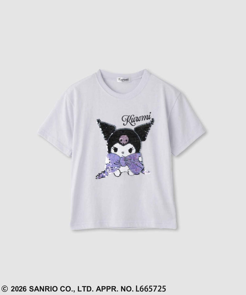 サンリオキャラクターズ クロミ スパンコールTシャツ キッズ メール便 対応商品商品画像-2