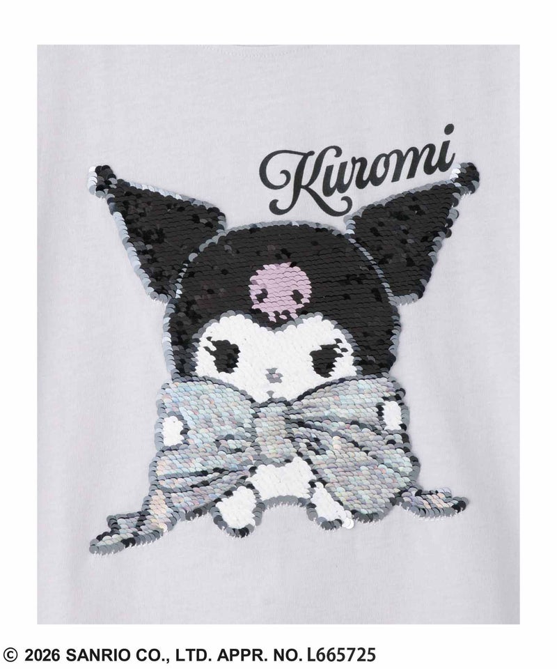 サンリオキャラクターズ クロミ スパンコールTシャツ キッズ メール便 対応商品商品画像-7