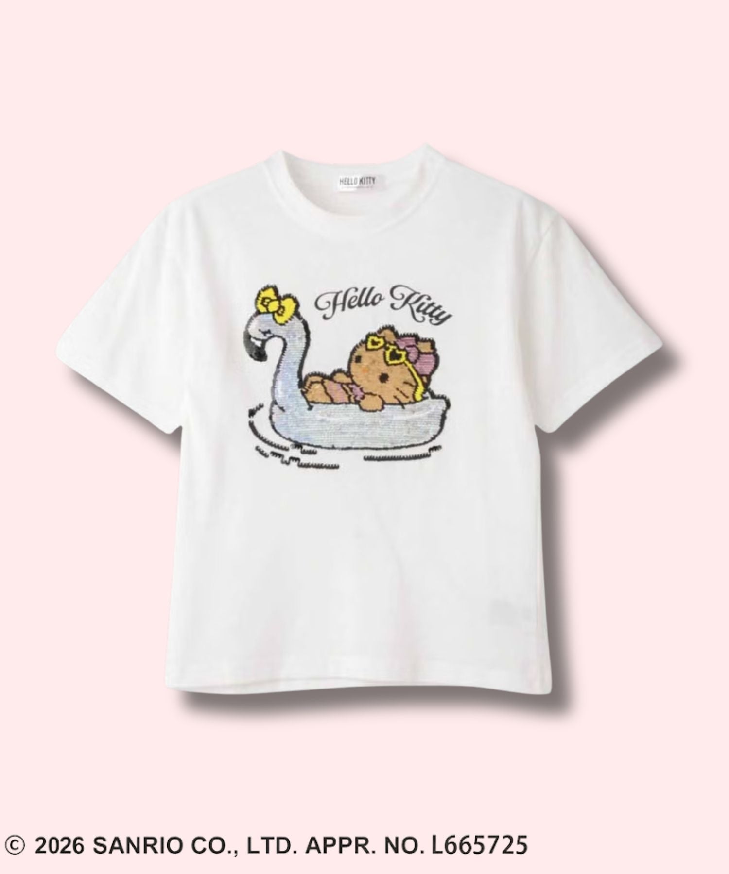 サンリオキャラクターズ ハローキティ スパンコールTシャツ キッズ
