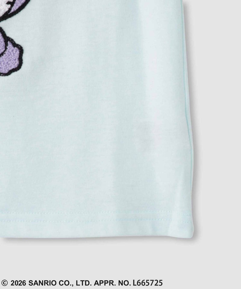 サンリオキャラクターズ ハローキティ サガラ刺繍Tシャツ キッズ メール便 対応商品商品画像-5