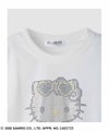 サンリオキャラクターズ ハローキティ キラキラクロップド丈Tシャツ キッズ メール便 対応商品商品サムネイル-3