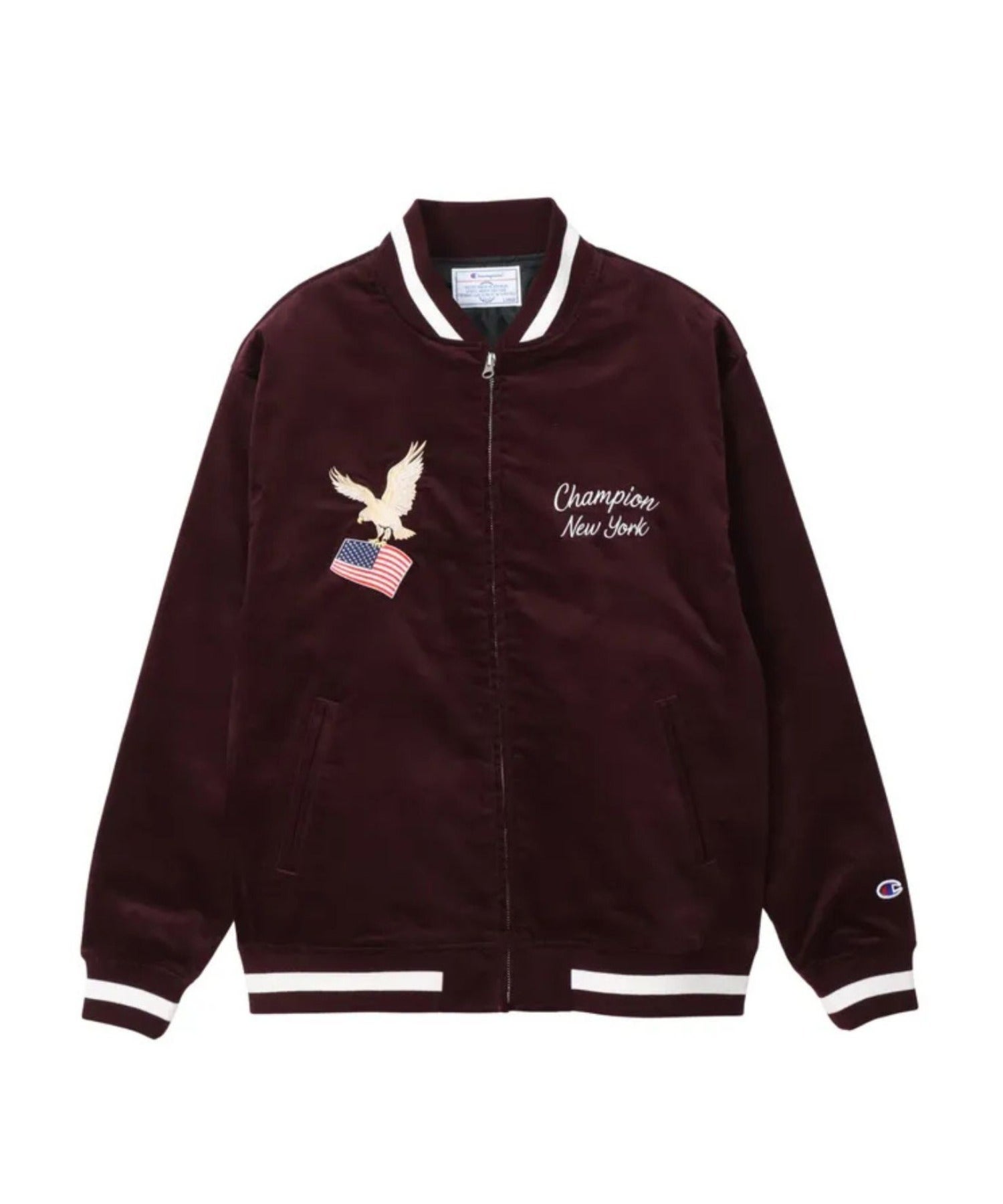 ■Champion ベロア ジャケット スーベニア ベトジャン チャンピオン■ Champion スーベニアジャケット メンズ
