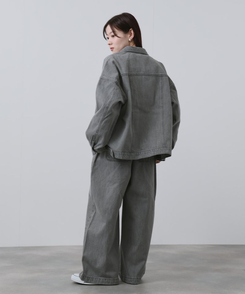 [期間限定価格]NAVY  11ozコットンデニム ビッグシルエットジャケット レディース商品画像-10