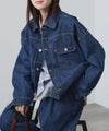 [期間限定価格]NAVY  11ozコットンデニム ビッグシルエットジャケット レディース商品サムネイル-15