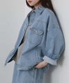 [期間限定価格]NAVY  11ozコットンデニム ビッグシルエットジャケット レディース商品サムネイル-19