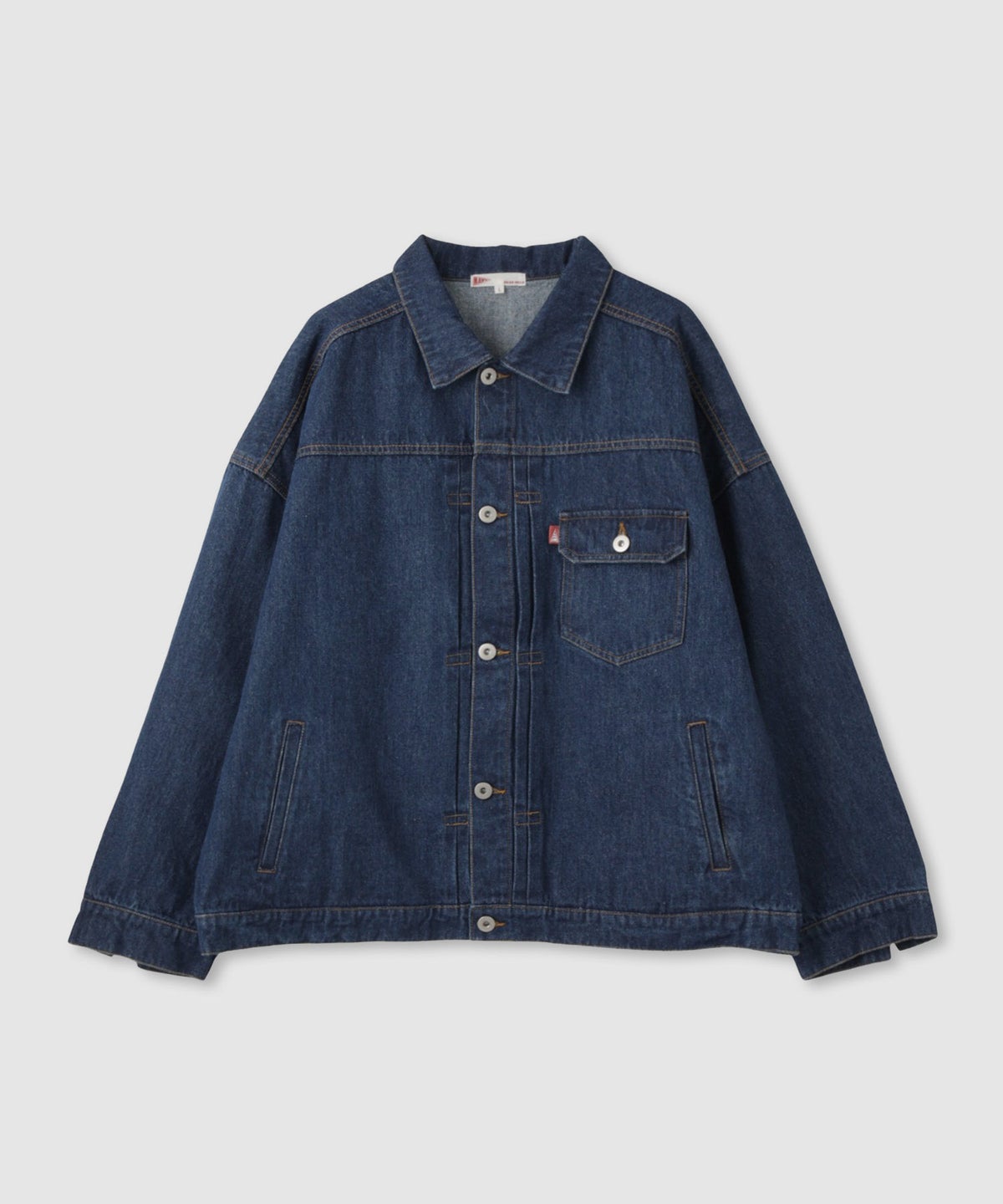 NAVY 11ozコットンデニム ビッグシルエットジャケット レディース