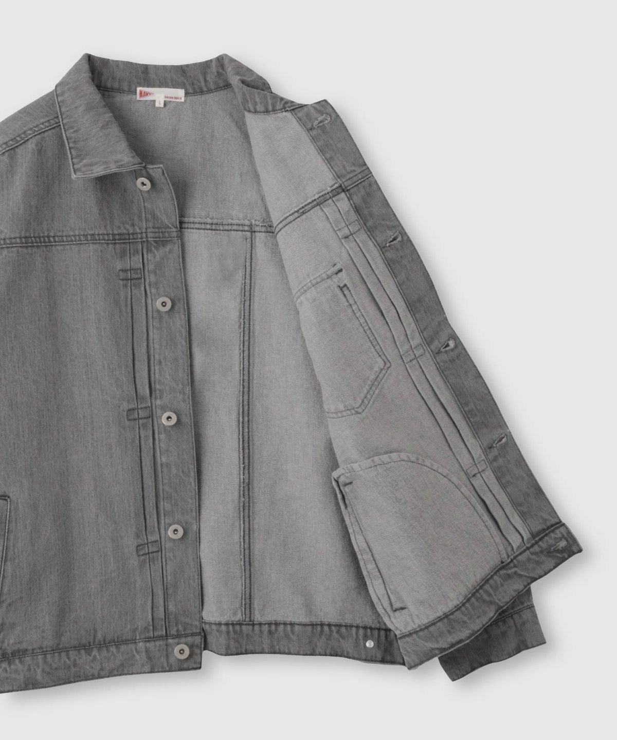 NAVY 11ozコットンデニム ビッグシルエットジャケット レディース