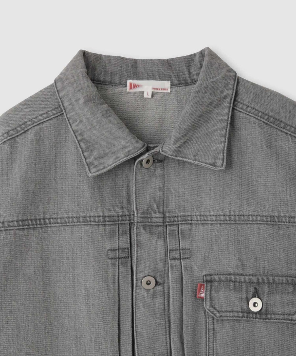 NAVY 11ozコットンデニム ビッグシルエットジャケット レディース