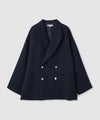 NAVY ビッグシルエット テーラード ダブルジャケット レディース商品サムネイル-14