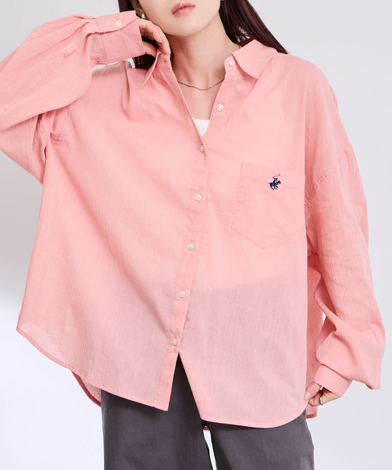 BEVERLY HILLS POLO CLUB  楊柳ロングスリーブシャツ レディース商品画像-2