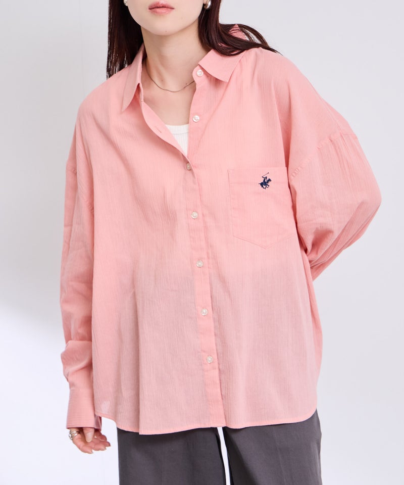 BEVERLY HILLS POLO CLUB 楊柳ロングスリーブシャツ レディース商品画像-9