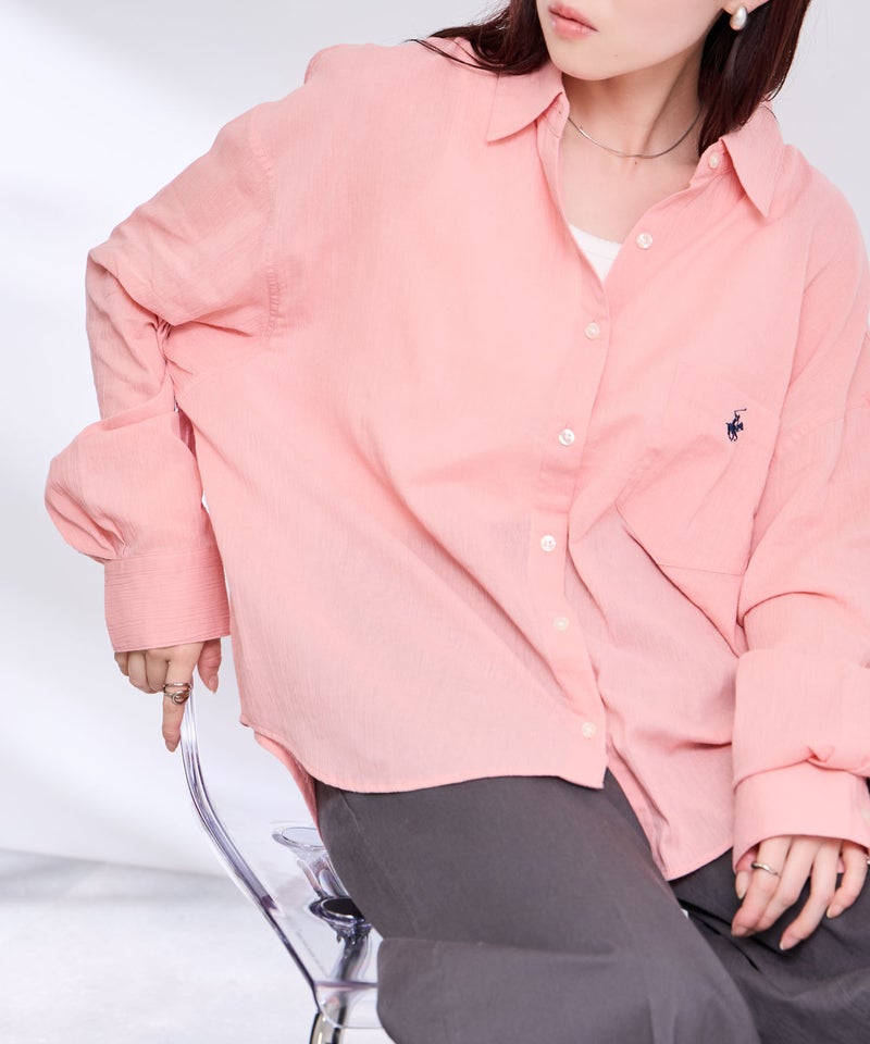 BEVERLY HILLS POLO CLUB  楊柳ロングスリーブシャツ レディース商品画像-10