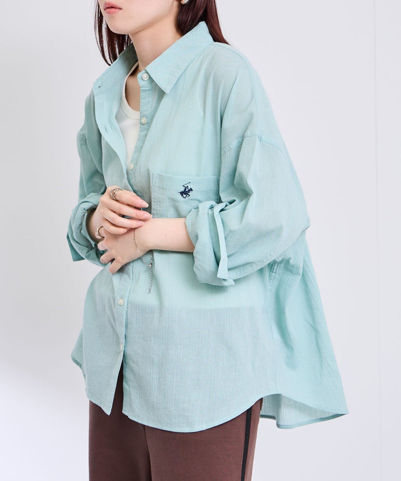 BEVERLY HILLS POLO CLUB 楊柳ロングスリーブシャツ レディース商品画像-13