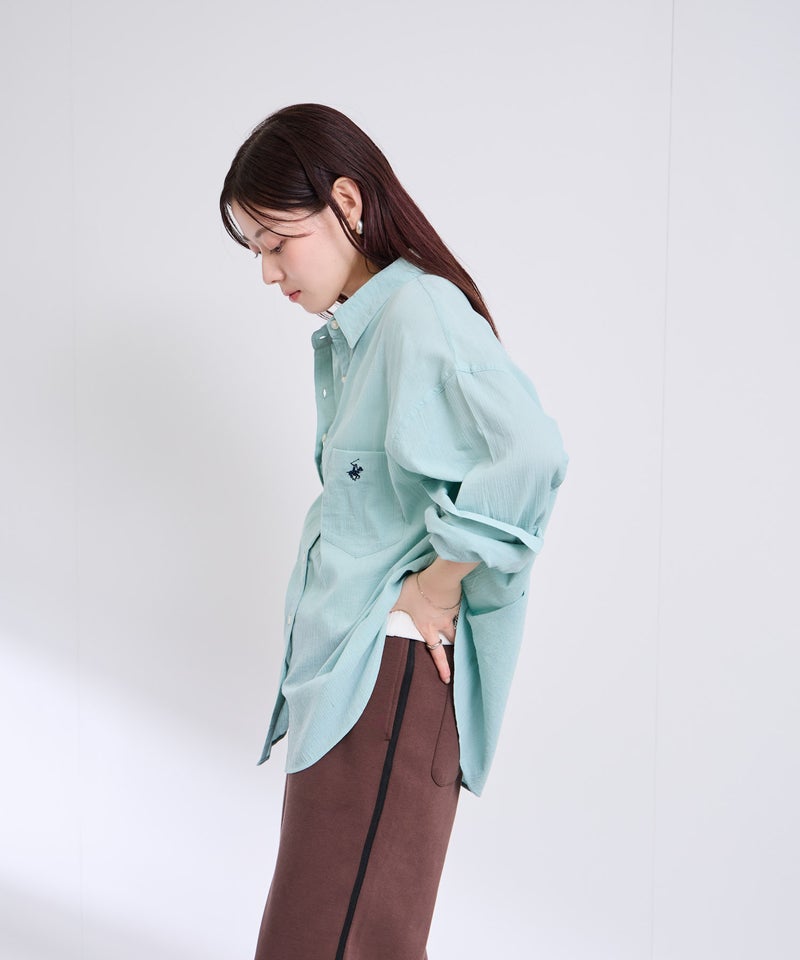 BEVERLY HILLS POLO CLUB 楊柳ロングスリーブシャツ レディース商品画像-14