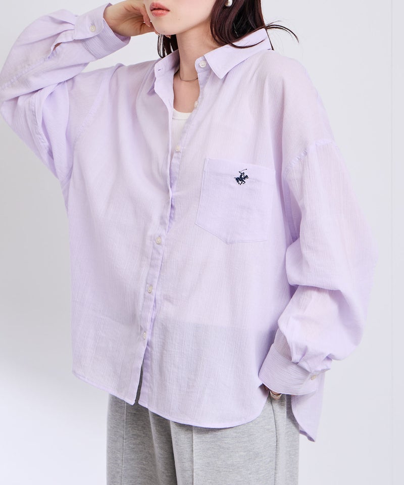 BEVERLY HILLS POLO CLUB  楊柳ロングスリーブシャツ レディース商品画像-17