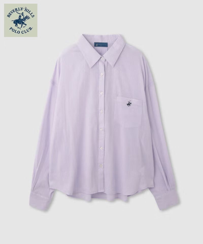 BEVERLY HILLS POLO CLUB 楊柳ロングスリーブシャツ レディース