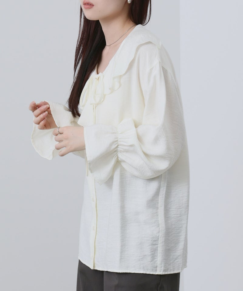 NAVY フリルブラウス レディース商品画像-3