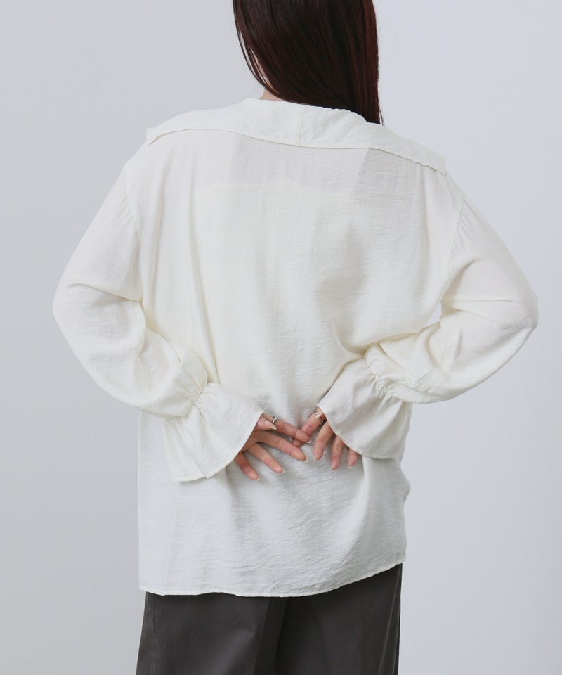 NAVY フリルブラウス レディース商品画像-5